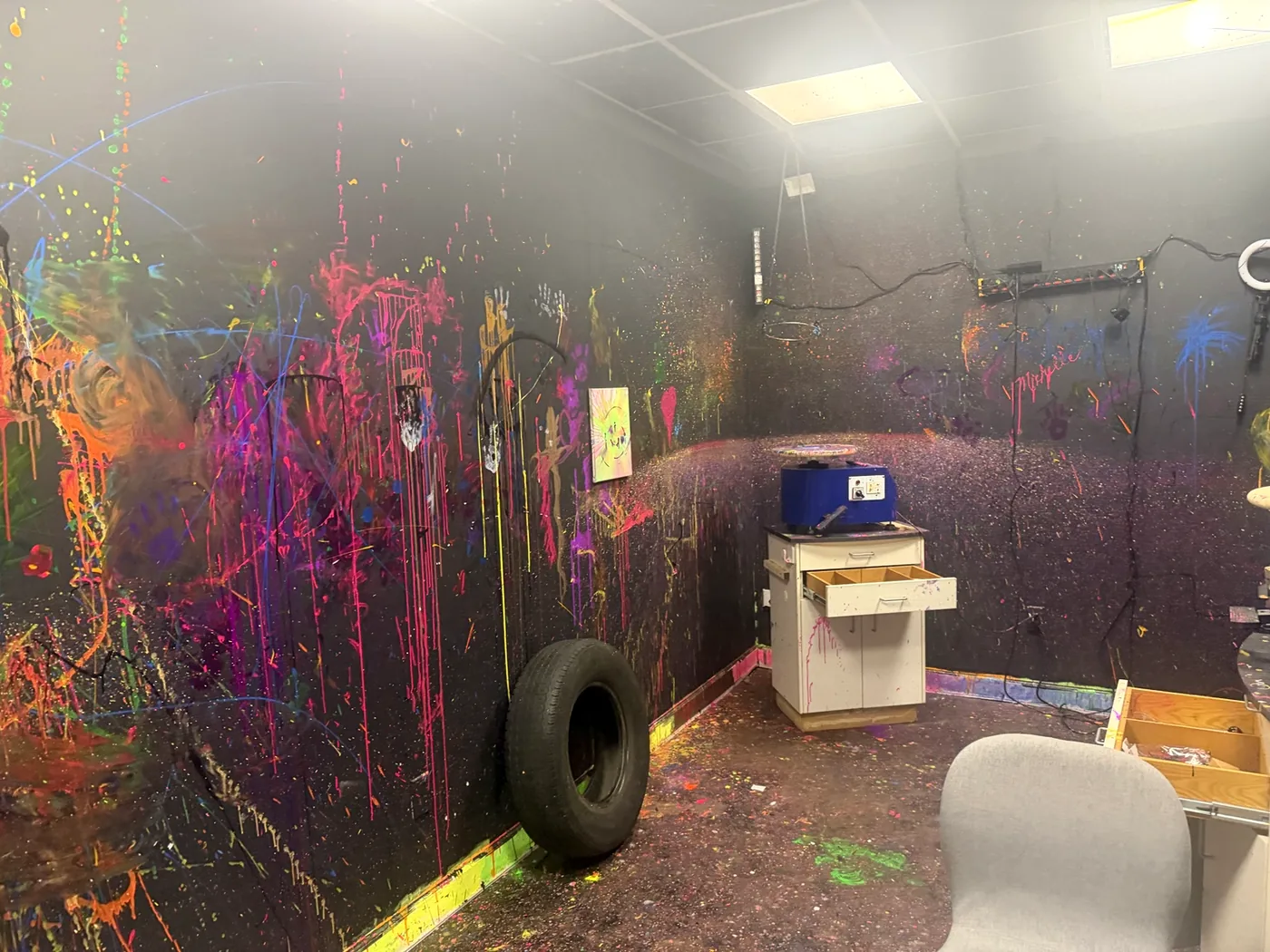 Actual Cyclone Studios splatter room